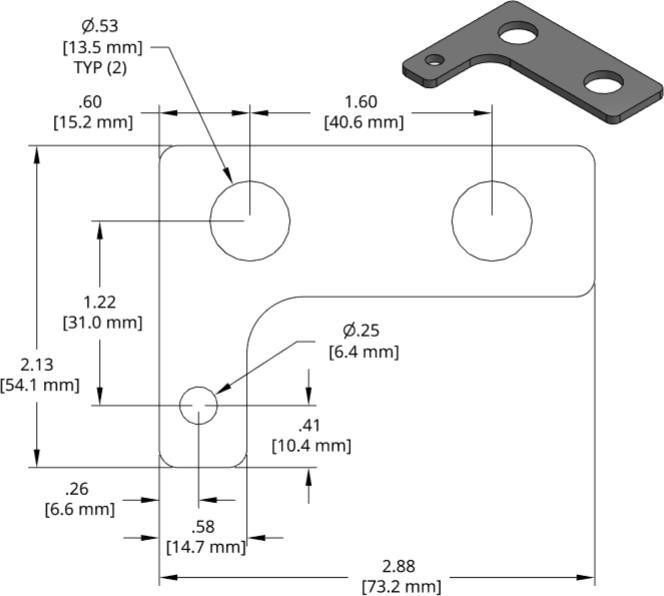 DSCP056 Series Shim Drawing