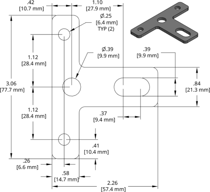 DSCP057 Series Shim Drawing