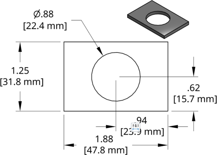 DSCP059 Series Shim Drawing