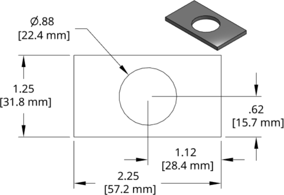 DSCP060 Series Shim Drawing