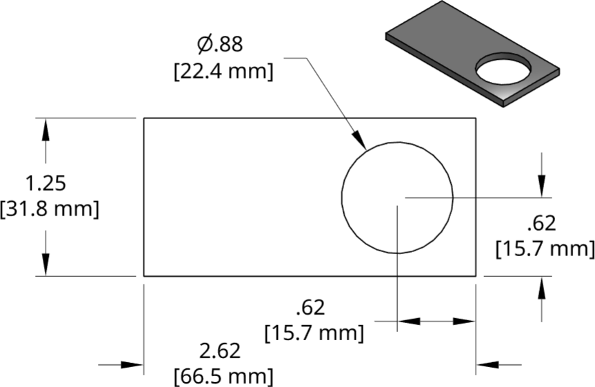 DSCP061 Series Shim Drawing