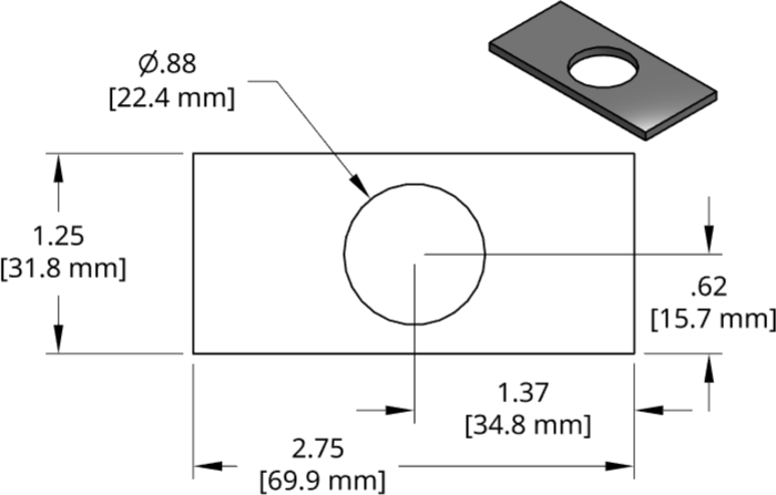 DSCP062 Series Shim Drawing