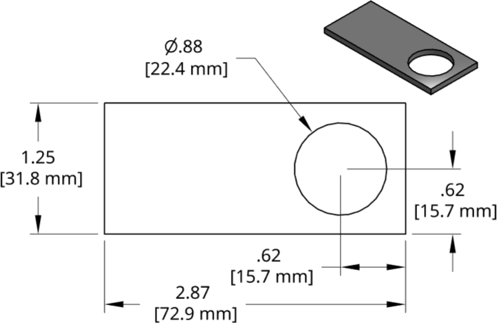 DSCP063 Series Shim Drawing