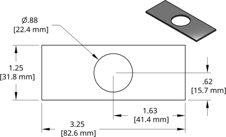 DSCP064 Series Shim Drawing