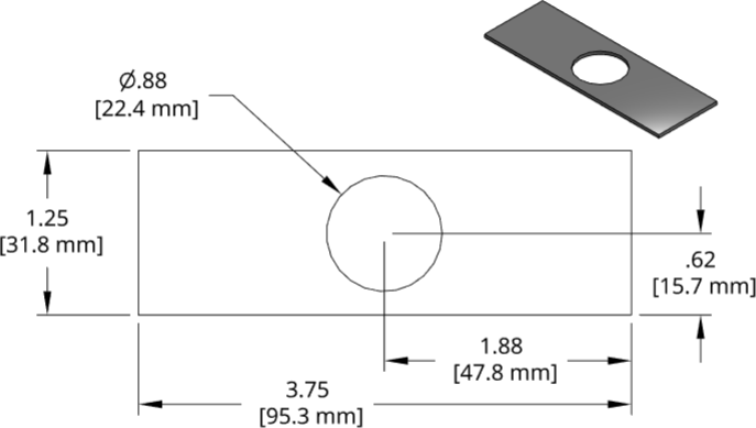 DSCP065 Series Shim Drawing