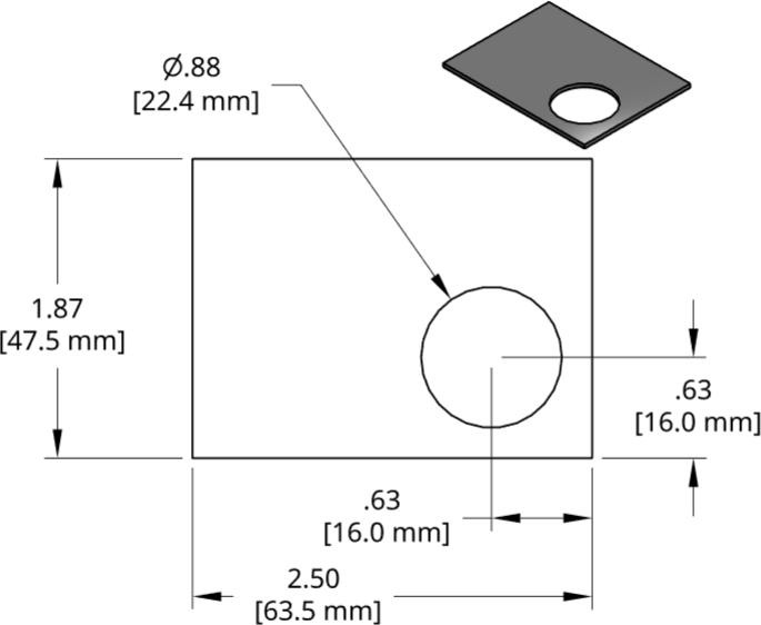 DSCP068 Series Shim Drawing