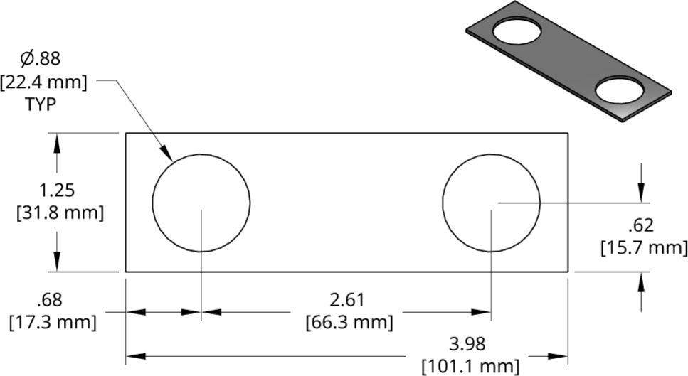 DSCP071 Series Shim Drawing