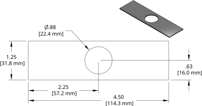 DSCP072 Series Shim Drawing