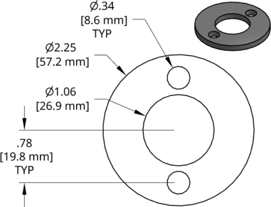 DSCP077 Series Shim Drawing