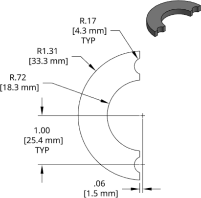 DSCP078 Series Shim Drawing