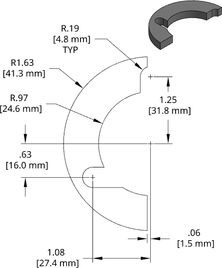 DSCP080 Series Shim Drawing