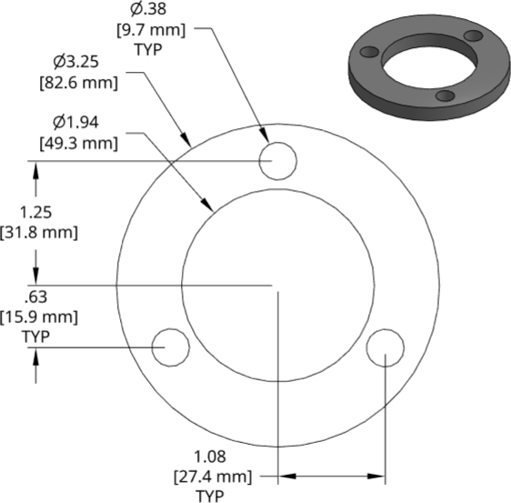 DSCP081 Series Shim Drawing