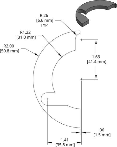 DSCP082 Series Shim Drawing