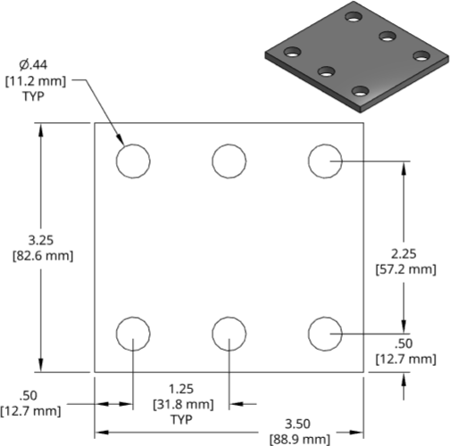 DSCP084 Series Shim Drawing