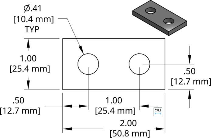 DSCP086 Series Shim Drawing