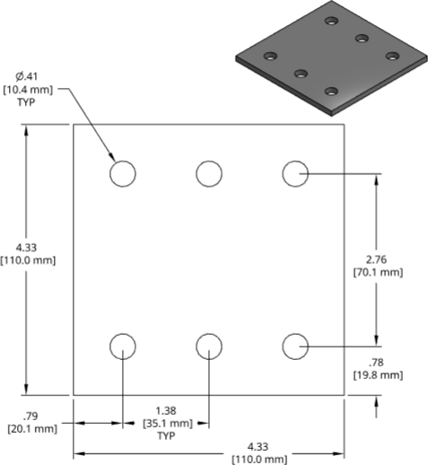 DSCP087 Series Shim Drawing