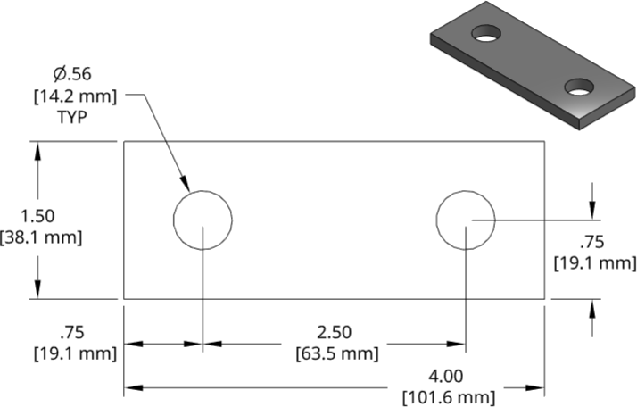 DSCP088 Series Shim Drawing