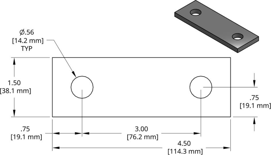 DSCP089 Series Shim Drawing