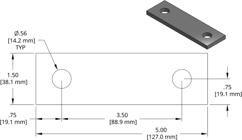 DSCP090 Series Shim Drawing