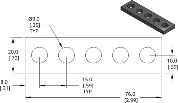 DSCP094 Series Shim Drawing