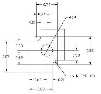 FSD 40229 Metric Thickness Spacer Drawing