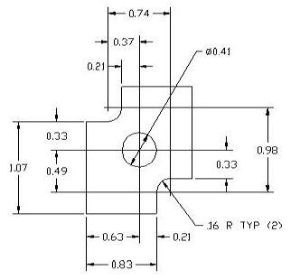 FSD 40229 Metric Thickness Spacer Drawing