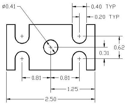 FSD 40231 Metric Thickness Spacer Drawing