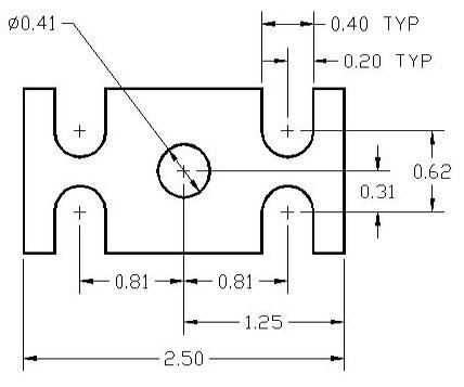 FSD 40231 Metric Thickness Spacer Drawing