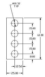 ASP400 Metric Spacer Drawing